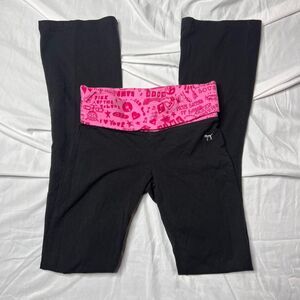 Victoria’s Secret Pink Music Foldover Yoga Pants Y2K